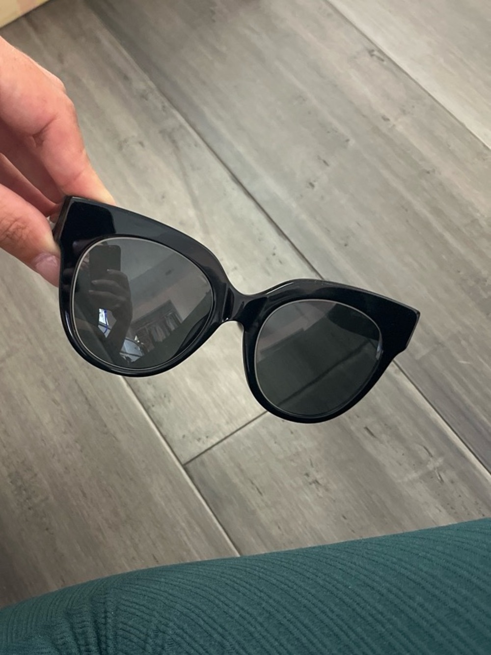 Chelsea Morgan Classic Black Cat-Eye Sunglasses - Women Accessories